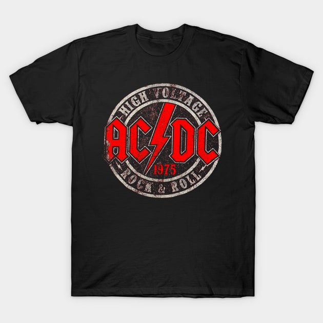 Vintage ACDC 1975 T-Shirt by GisarRaveda